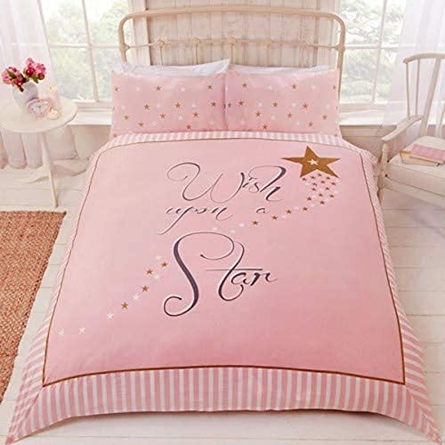 Rapport Home Wish Upon a Star Einzelbett Bettbezug-Set, Polybaumwolle, Rose von Rapport Home