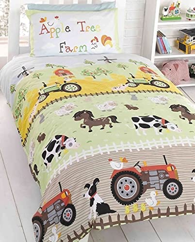 Rapport Bettbezug-Set für Kinder, Motiv Apfelbaum, Mehrfarbig, 120 x 150 cm von Rapport