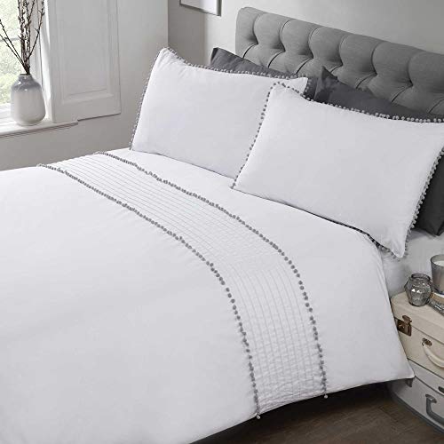 Rapport Bettwäsche-Set, Polycotton, Silber, Einzelbett von Rapport