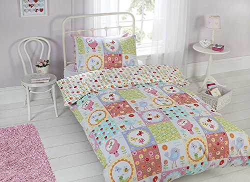 Rapport Home Birdie Patchwork-Bettwäsche-Set, Einzelbett, Mehrfarbig, Polyester-Baumwolle von Rapport Home