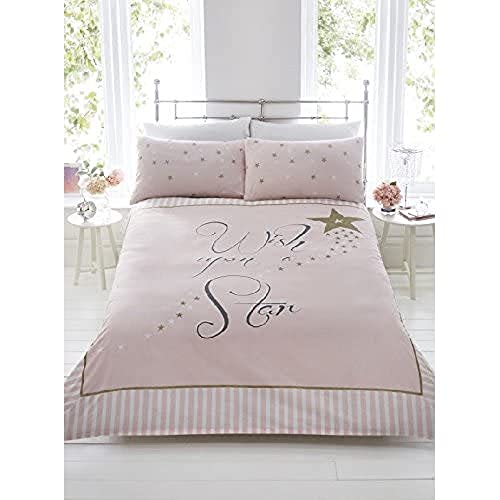 Rapport Duvet Cover Wish Upon A Star Bettbezug-Set, Polycotton, Rose, King Size von Rapport