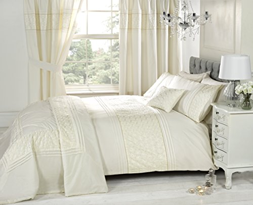 Rapport Home Everdean Bettwäsche-Set, Kingsize-Bett, cremefarben, Polyester-Baumwolle, King (U.K. Standard) von Rapport Home