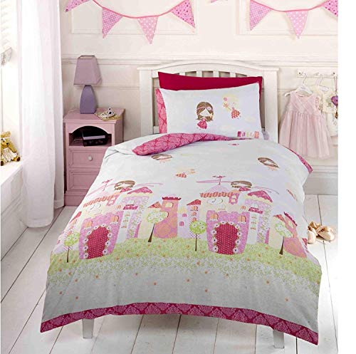 Rapport Home Fairy Castle Bettwäsche-Set für Einzelbett, Bettbezug und Kissenbezug von Rapport Home