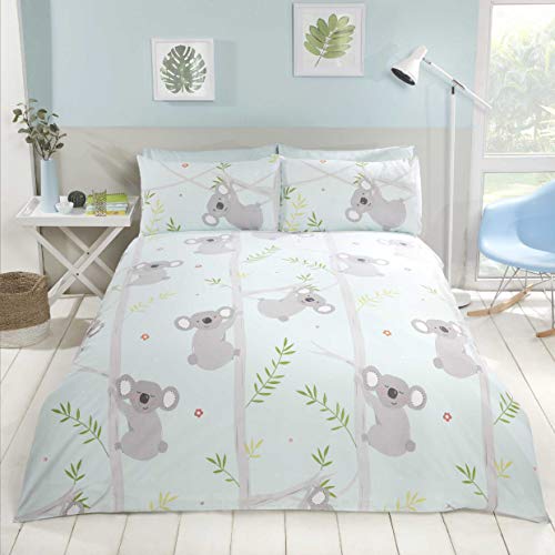 Rapport KOALAF Fun Koala Bettwäsche-Set, Polybaumwolle, Multi, Size: Single - 135cm x 200cm von Rapport