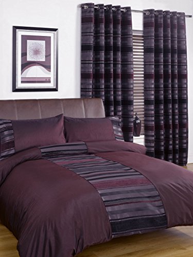 Rapport New York Vorhang mit Ösen, Polyester, aubergine, 46 x 90-Inch von Rapport Home