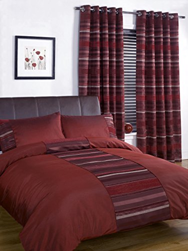 Rapport New York Vorhang mit Ösen, Polyester, rot, 46 x 54-Inch von Rapport