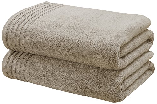 Rapport SO Weich, 2 teilige Handtuch Bale, 100% Baumwolle, Taupe, 140 x 90 x 1 cm von Rapport