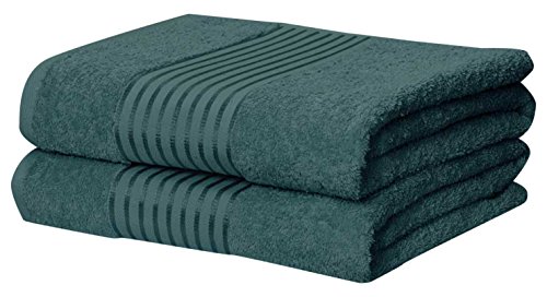 Rapport Windsor 2-teilig Handtuch Bale, 100% Baumwolle, blaugrün, 140 x 90 x 1 cm von Rapport