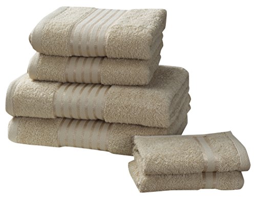 Rapport Windsor Bale, Handtuchset 100% Baumwolle – Biscuit von Rapport Home