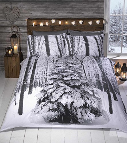 Rapport Home Winter Sparkle Bettwäsche-Set, Polyester-Baumwolle, Single, 200 x 135 x 1 cm von Rapport Home