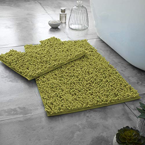Tony's Textiles Badgarnitur im Schlingen-Design - weiche Badematten aus 100% Schwerer Baumwolle - 2-teilig - Limettengrün Tony's Textiles Badgarnitur im Schlingen-Design - weiche Badematten aus 100% Schwerer Baumwolle - 2-teilig - Limettengrün von Rapport