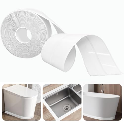 Weichsockelleiste Selbstklebend, 20x20mm 6M PVC Sockelleiste Selbstklebende, Sockelleisten küchenabschlussleiste für Küche und Badezimmer Weiß von Raqieman