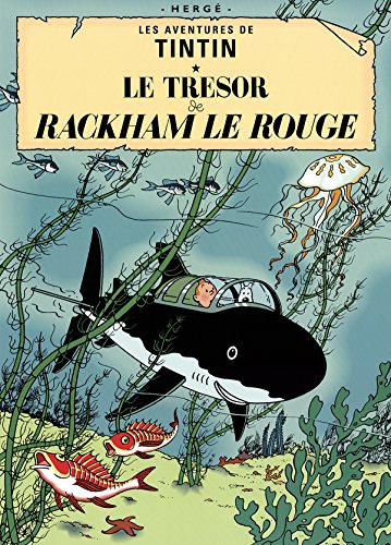Herge Les Aventures de Tintin: Le Tresor de Rackham le Rouge, 69,8 x 49,5 cm, mehrfarbig von Herge