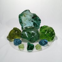 3, 5 Kgs | Wunderschönes Set Mix Andara Crystal Rough Monatomic | 9 Stück von Rarekingstone