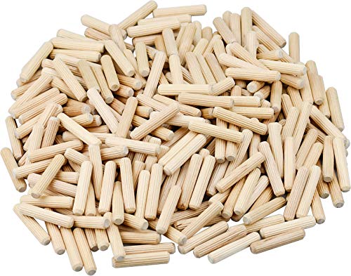300 Stück Holzdübel für Holz zum Basteln und Holzmöbel (8 x 40 mm) von Rarihem