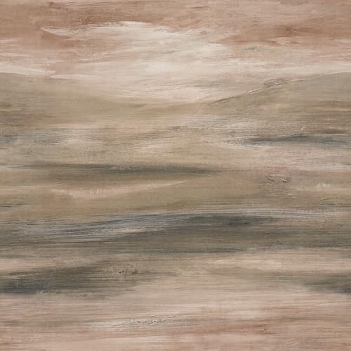 Rasch Fototapete 363579 - Vliestapete mit abstrakter Aquarell Landschaft in Braun Grau - 2,65m x 2,65m (BxL) von Rasch