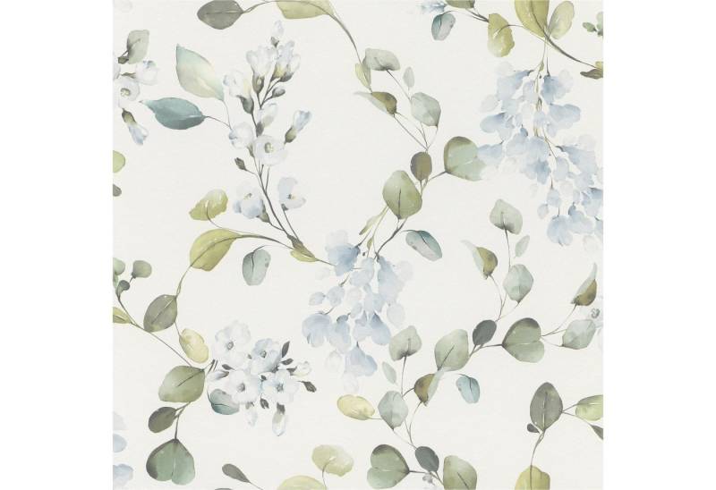 Rasch Papiertapete 285789 Tapete Blumen Floral 53 x 1005 cm Rasch Selection Blau von Rasch
