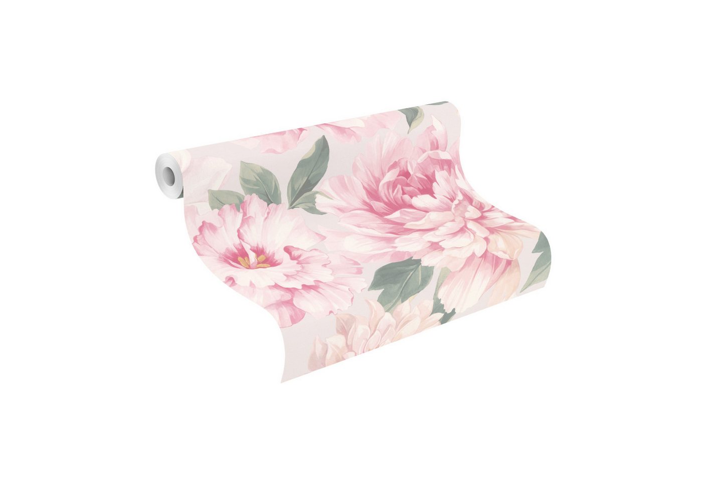 Rasch Papiertapete Tapete 201345 mit Blumen, glatt, geblümt, Blumentapete von Rasch