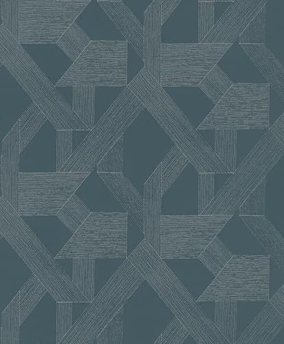 Rasch SCHÖNER WOHNEN-Kollektion Vliestapete LINES 600414 mit geometrischem Motiv in Petrol - 10,05 m x 0,53 m Rasch SCHÖNER WOHNEN-Kollektion Vliestapete LINES 600414 mit geometrischem Motiv in Petrol - 10,05 m x 0,53 m von Rasch
