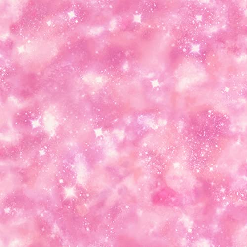 Rasch Tapete 273212 - Tapete mit Galaxie und Weltall-Print in Rosa Pink - 10,05m x 0,53m (LxB) von Rasch