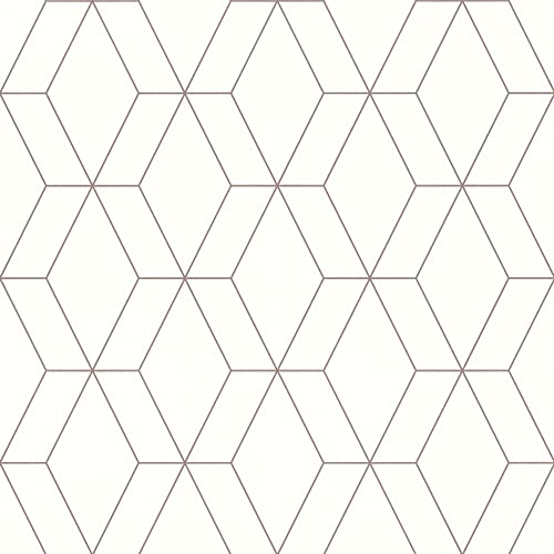 Rasch Tapete 278613 - Cremeweiße Tapete mit geometrischem Muster aus feinen Linien in Gold - 10,05m x 0,53m (LxB) von Rasch