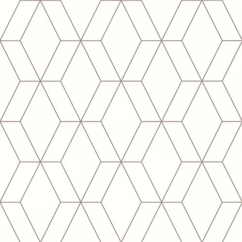 Rasch Tapete 278613 - Cremeweiße Tapete mit geometrischem Muster aus feinen Linien in Gold - 10,05m x 0,53m (LxB) von Rasch
