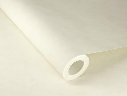 Rasch Tapete 330007 - Einfarbige Vliestapete in Weiß mit Leinenoptik, Textil-Struktur aus der Kollektion Paraiso von Rasch