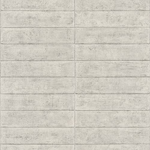 Rasch Tapete 499636 - Vliestapete Grau Beige Steine Mauer Beton Optik Struktur aus der Kollektion Factory V von Rasch