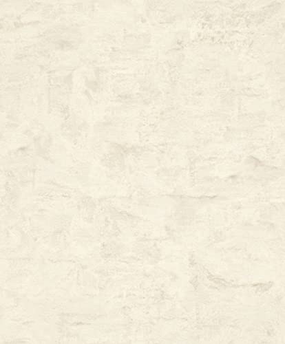 Rasch Tapete 499759 - Vliestapete Creme Grau Metallic Used-Look Beton Optik aus der Kollektion Factory V von Rasch