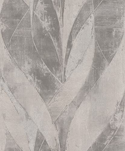 Rasch Tapeten Vliestapete (Industrial) Grau 10,05 m x 0,53 m Concrete 520040, Grau-silber von Rasch