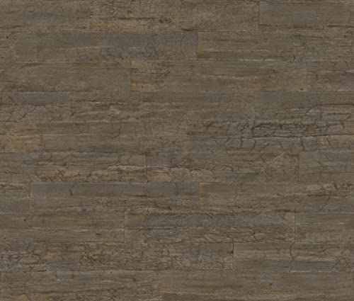 Rasch Tapete 537055 - Vliestapete in Greige mit Holzoptik aus der Kollektion Curiosity - 10,05m x 0,53m (LxB) von Rasch