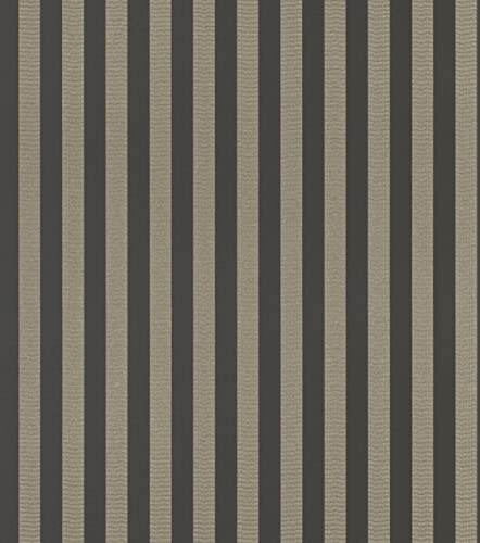 Rasch Tapeten Vliestapete (Grafisch) Schwarz goldene 10,05 m x 0,53 m Trianon XIII 570335 von Rasch