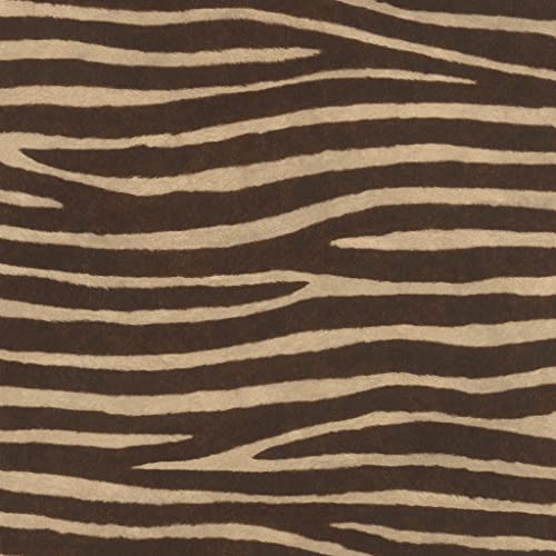 Rasch Tapete 751741 - Vliestapete mit Zebra-Muster in Beige-Braun, Animal Print Tapete aus der Kollektion African Queen III von Rasch