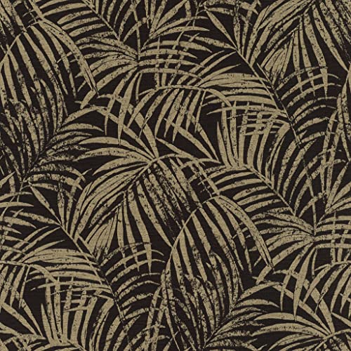 Rasch Tapete 832143 - Vliestapete mit Palmen und Palmenblättern, Dschungeltapete in Schwarz und Gold Rasch Tapete 832143 - Vliestapete mit Palmen und Palmenblättern, Dschungeltapete in Schwarz und Gold von Rasch