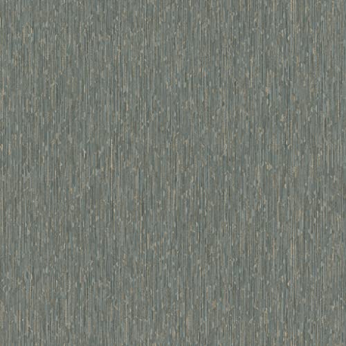 Rasch Tapete 844245 - Einfarbige Vliestapete in Grün mit feinen Dreiecken und Textilstruktur aus der Kollektion Perfecto VI - 10,05m x 0,53m (LxB) von Rasch