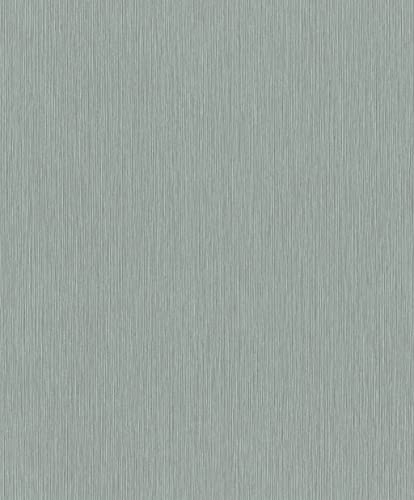 Rasch Tapete 844412 - Einfarbige Vliestapete in Grün mit textiler Struktur aus der Kollektion Perfecto VI - 10,05m x 0,53m (LxB) von Rasch