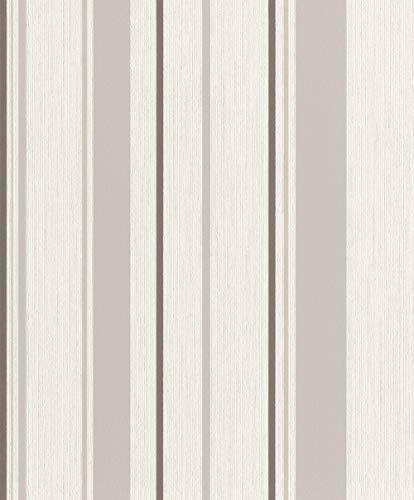 Rasch Tapeten Vliestapete (Grafisch) Weiß 10,05 m x 0,53 m #ROCKNROLLE 536249 von Rasch