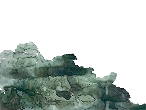 Rasch Tapeten 100495 - Fototapete mit Aquarell-Optik in Grün aus der Young Artists Kollektion - 2,80m x 3,72m (L x B) von Rasch