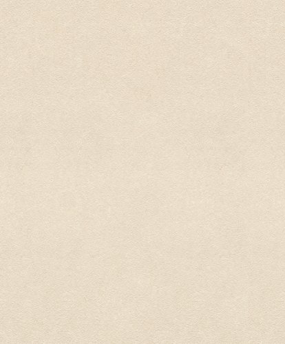 rasch Tapete 467147 aus der Kollektion Vincenza – Einfarbige Vliestapete in Beige – 10,05m x 53cm (L x B) von Rasch
