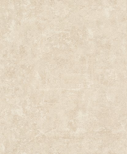 rasch Tapete 467543 aus der Kollektion Vincenza – Vliestapete in Beige im Beton-Design – 10,05m x 53cm (L x B) von Rasch