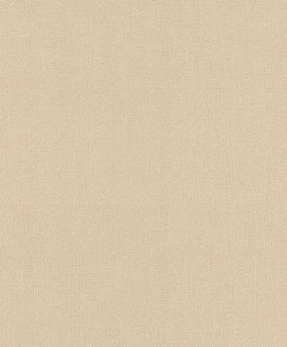 Rasch Tapeten 633689 - Unitapete aus Vlies in Beige aus der Kollektion Color your life - 10,05 m x 0,53 m (LxB) von Rasch