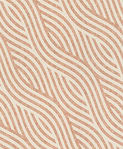 Rasch Tapeten Vliestapete (Grafisch) Rot beige 10,05 m x 0,53 m Kalahari 704549 von Rasch