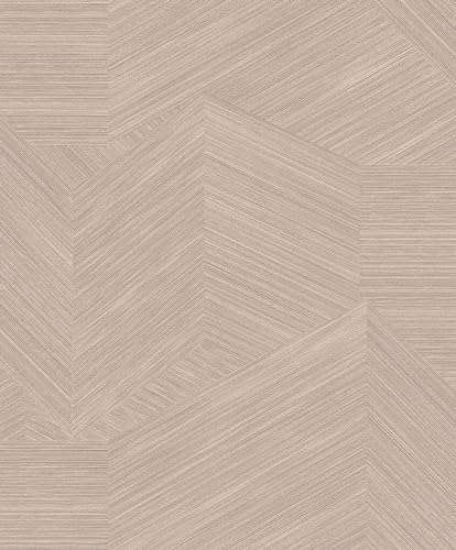 Rasch Tapeten 822823 - Vliestapete mit grafischem Muster in Braun aus der Kollektion Color your life - 10,05 m x 0,53 m (LxB) von Rasch