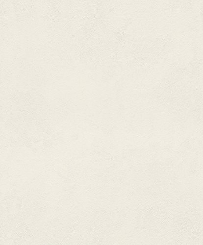 rasch Tapete 860115 aus der Kollektion b.b home passion VI – Einfarbige Vliestapete in Creme mit körniger Struktur – 10,05m x 53cm (L x B) von Rasch