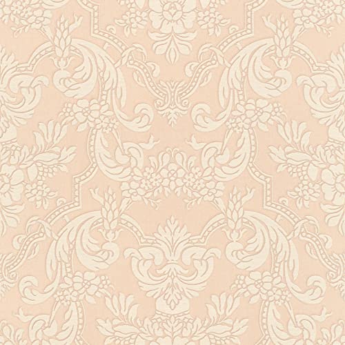 Rasch Tapeten Vliestapete (Classic-Chic) Rosa beige 10,05 m x 0,53 m Trianon XIII 570601 von Rasch