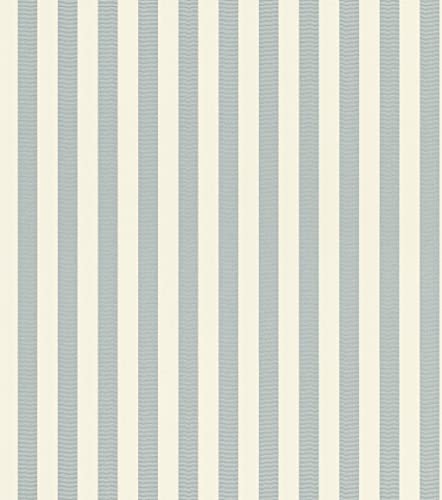 Rasch Tapeten Vliestapete (Grafisch) Blau weiße 10,05 m x 0,53 m Trianon XIII 570328 von Rasch