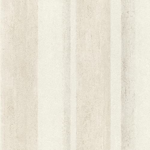 Rasch Tapeten Vliestapete (Grafisch) Weiß beige 10,05 m x 0,53 m Linares 617757 von Rasch