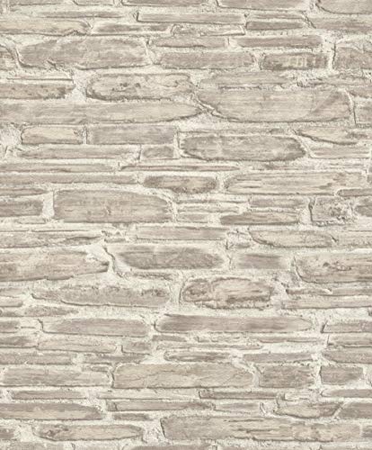 Rasch Tapeten Vliestapete (natürlich) Creme 10,05 m x 0,53 m Tapetenwechsel 863413 von Rasch