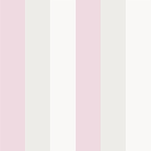 Rasch Textil Papiertapete Tapete - Kollektion Bimbaloo 2- 330280 Streifen Rosa Weiß Beige von Rasch