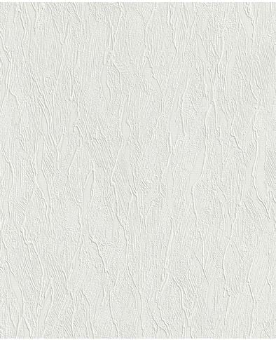 Rasch Vinyltapete 348125 Struktur weiß 10,05 x 0,53 m von Rasch